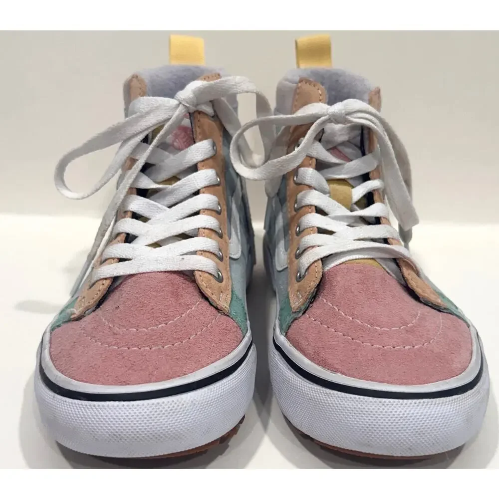 VANS Sk8-Hi MTE-1 Colorblock Pastel Suede High Top Sneakers Big Kids Size 5
